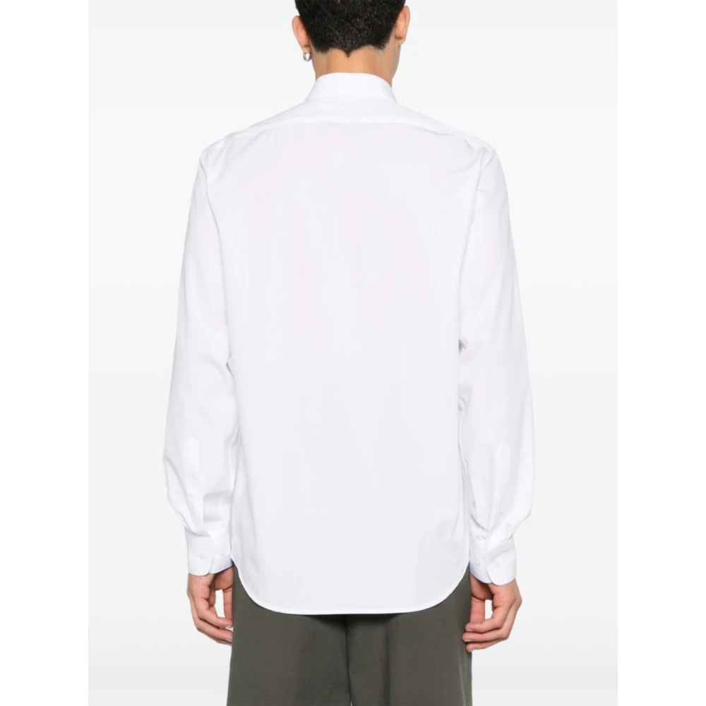 Dries Van Noten Katoenen Poplin Regular Fit Overhemd White Heren