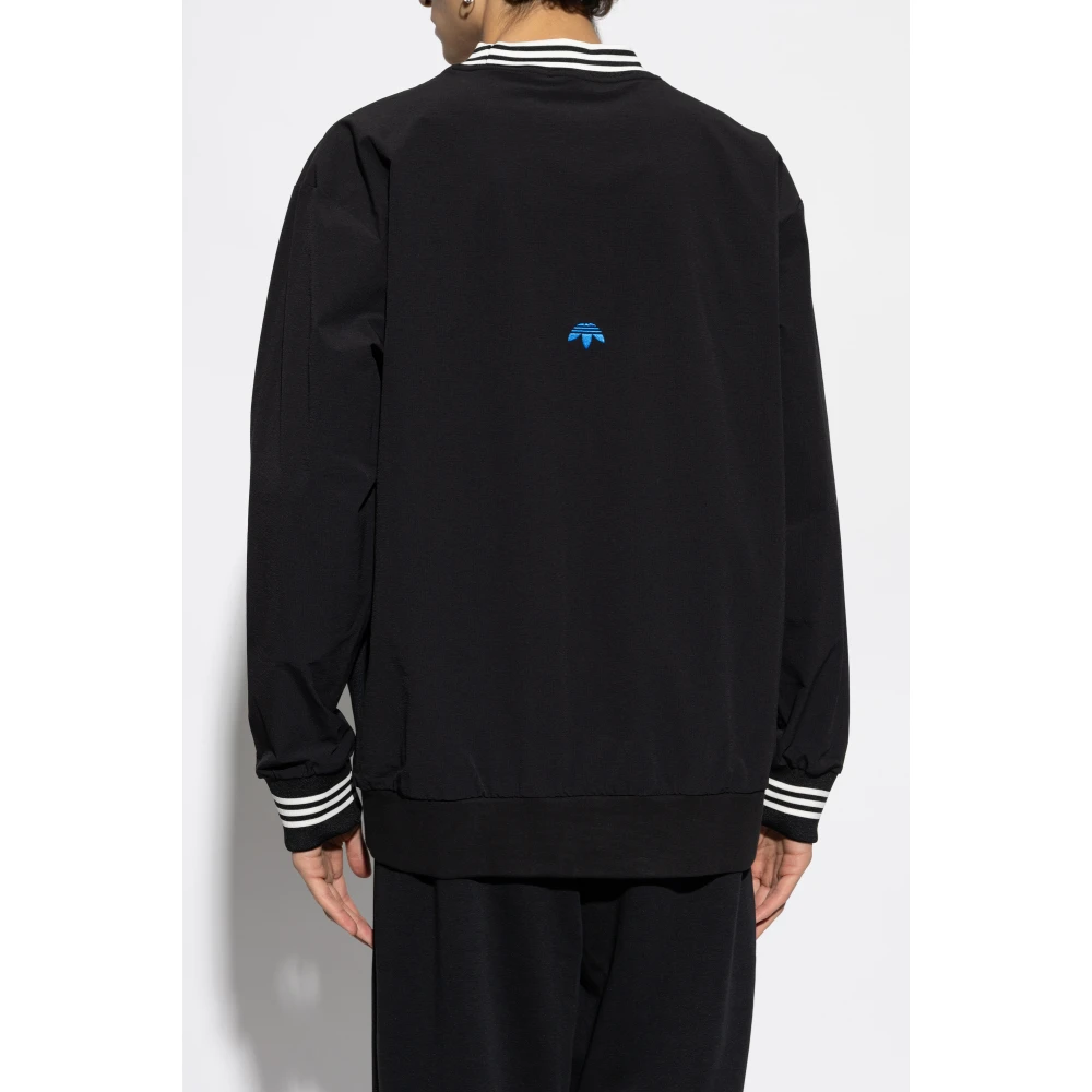adidas Originals Sweatshirt met logo uit de The Rolling Links collectie Black Heren