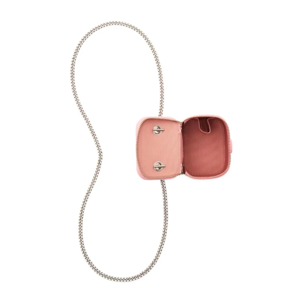 Marc Jacobs Roze Leren Schoudertas met Ketting Pink Dames