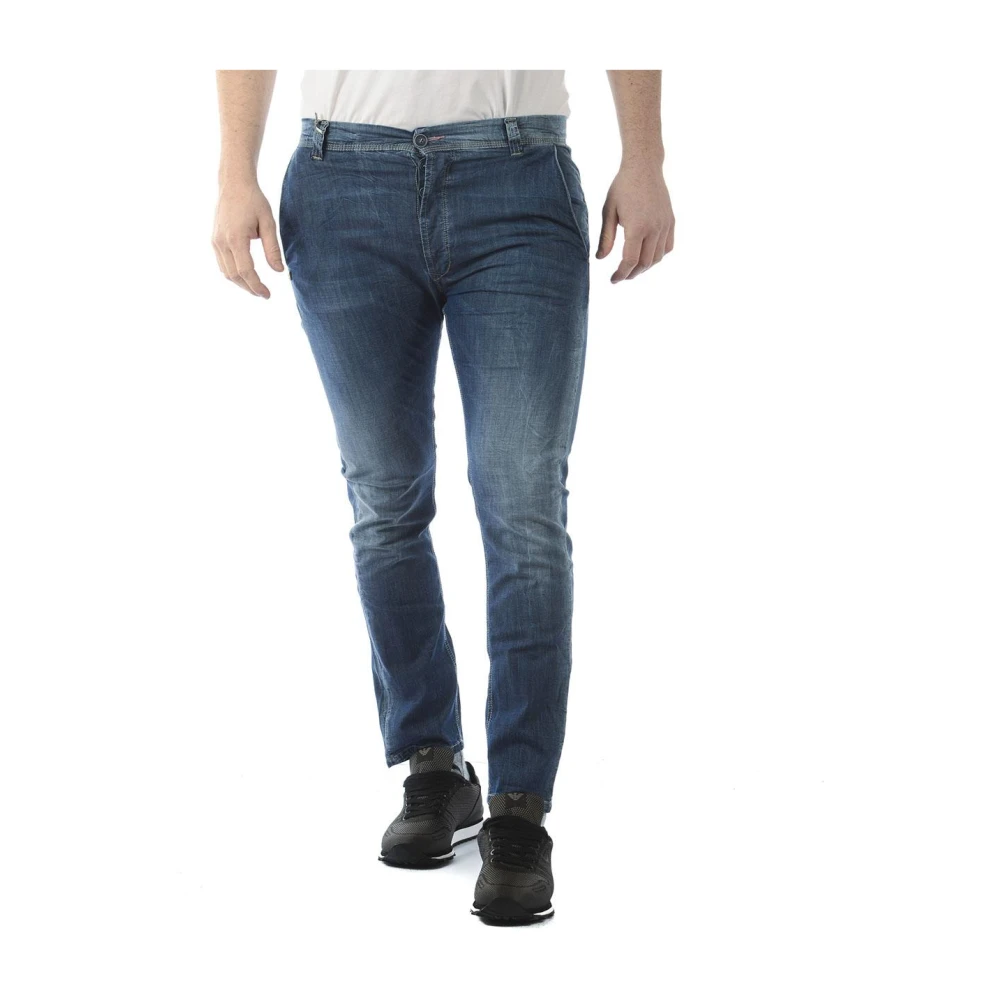 Daniele Alessandrini Men's Blue Slim Fit Jeans, W29, Slim-Fit Denim Trousers
