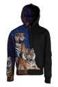 sweat-a-capuche-tigre-multicolore