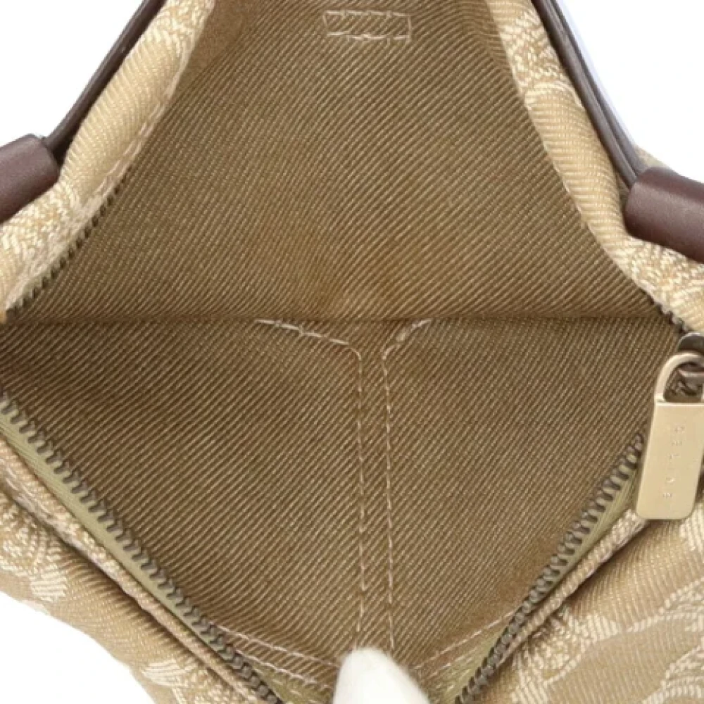 Celine Vintage Pre-owned Denim celine-bags Beige Dames