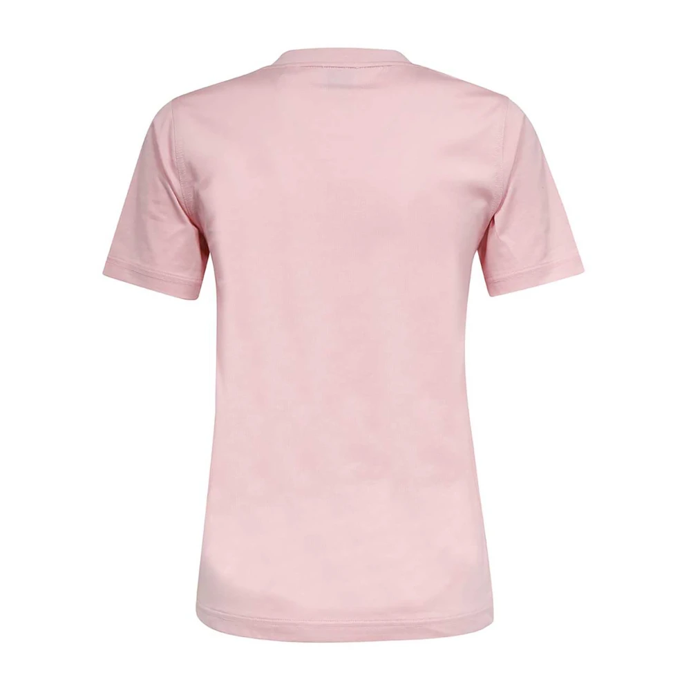 Burberry Rosa Katoenen T-Shirt Regular Fit Pink Dames
