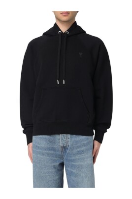 sweatshirt-noir-classique-decontracte