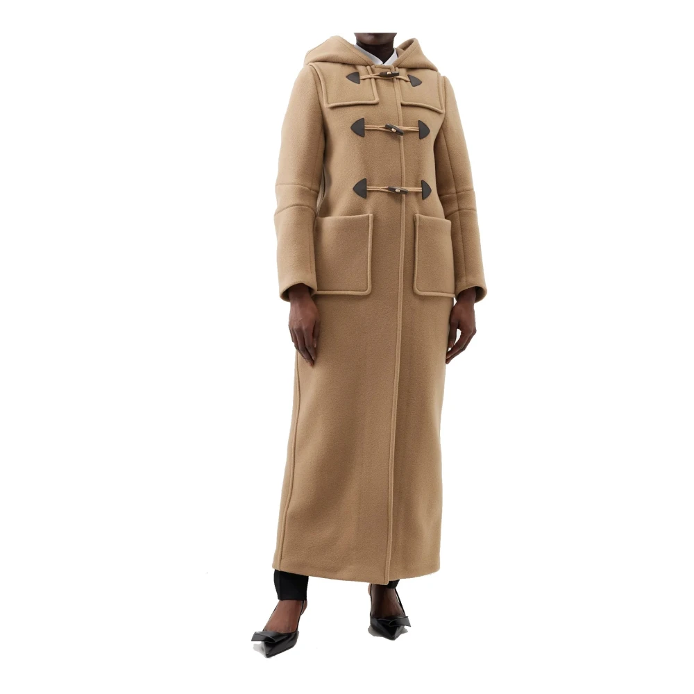 Prada Montgomery Coat met T-sluiting Brown Dames