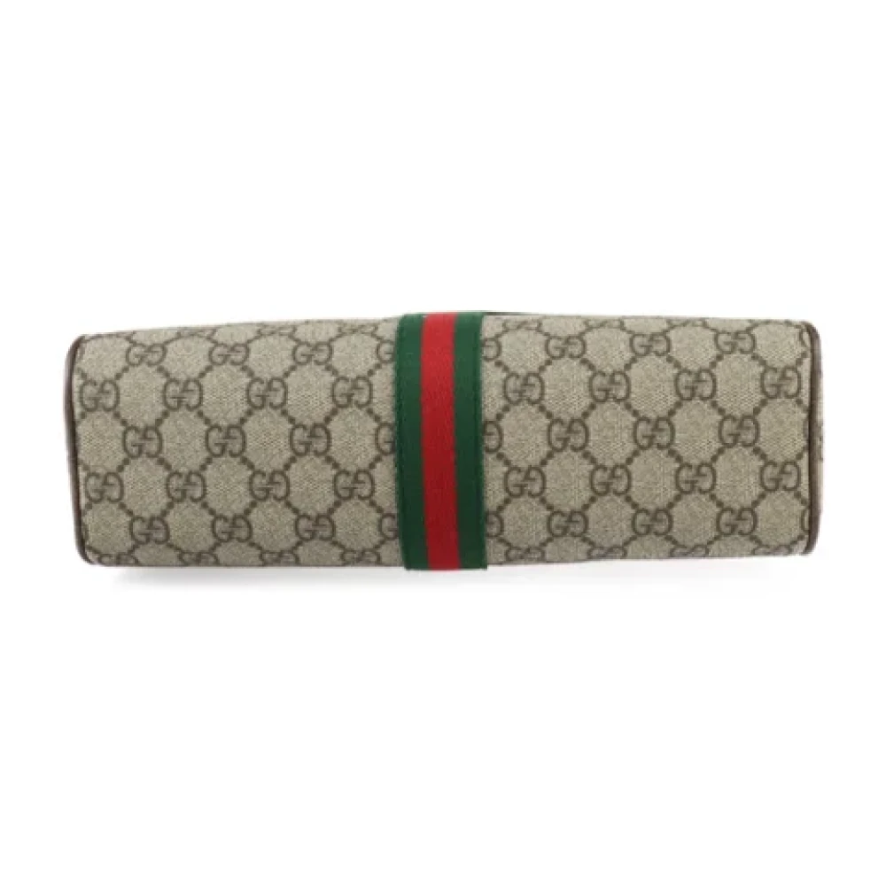 Gucci Vintage Pre-owned Leather shoulder-bags Beige Dames
