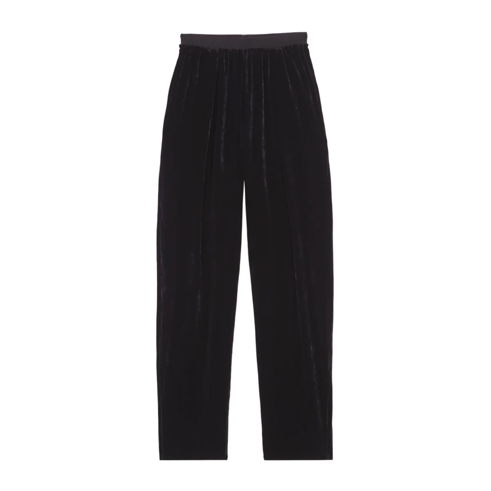 Cortana Women's Black Tapered Trousers, Xs, Roisin, Velvet Trousers