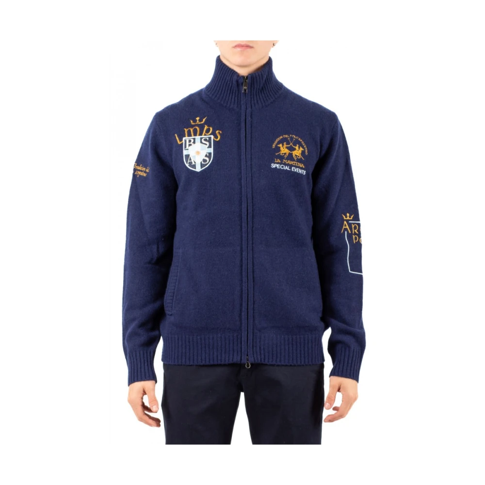 La Martina Men's Blue Maglia