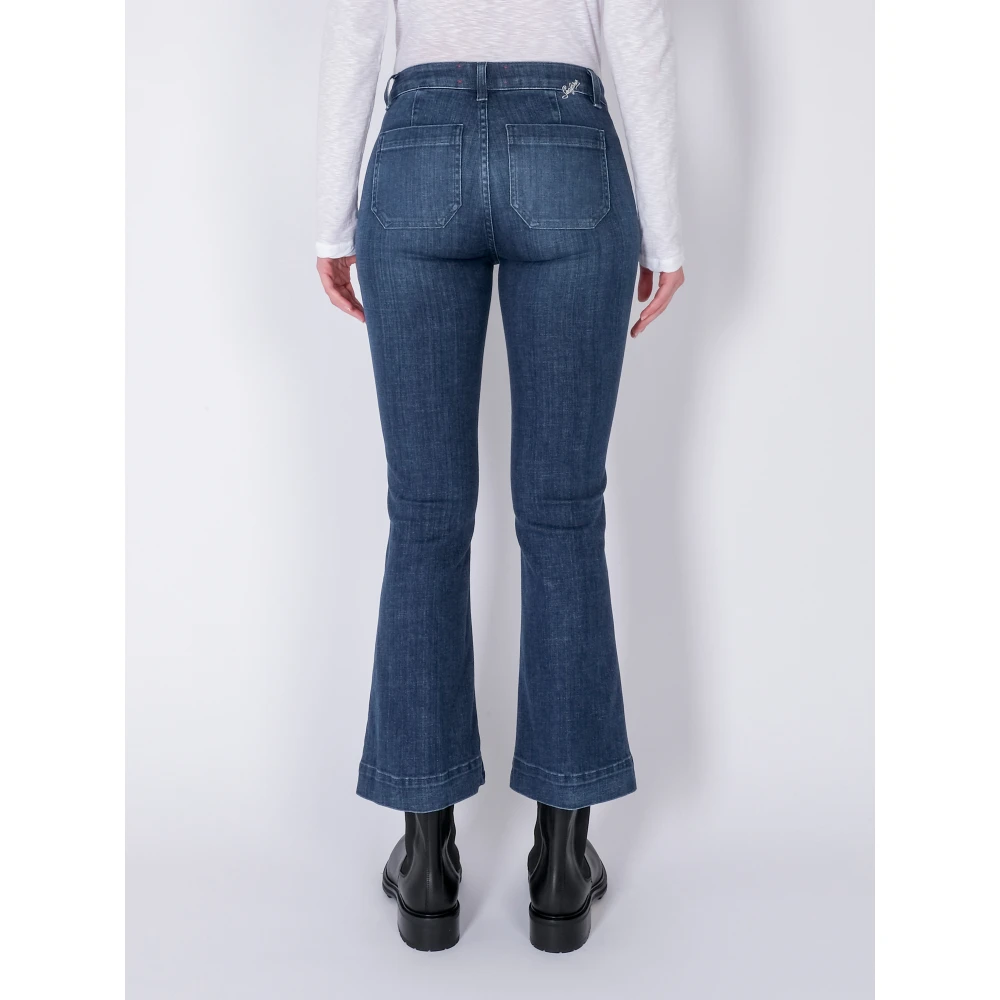 Seafarer Cropped Flared Jeans Francoise Blue Dames