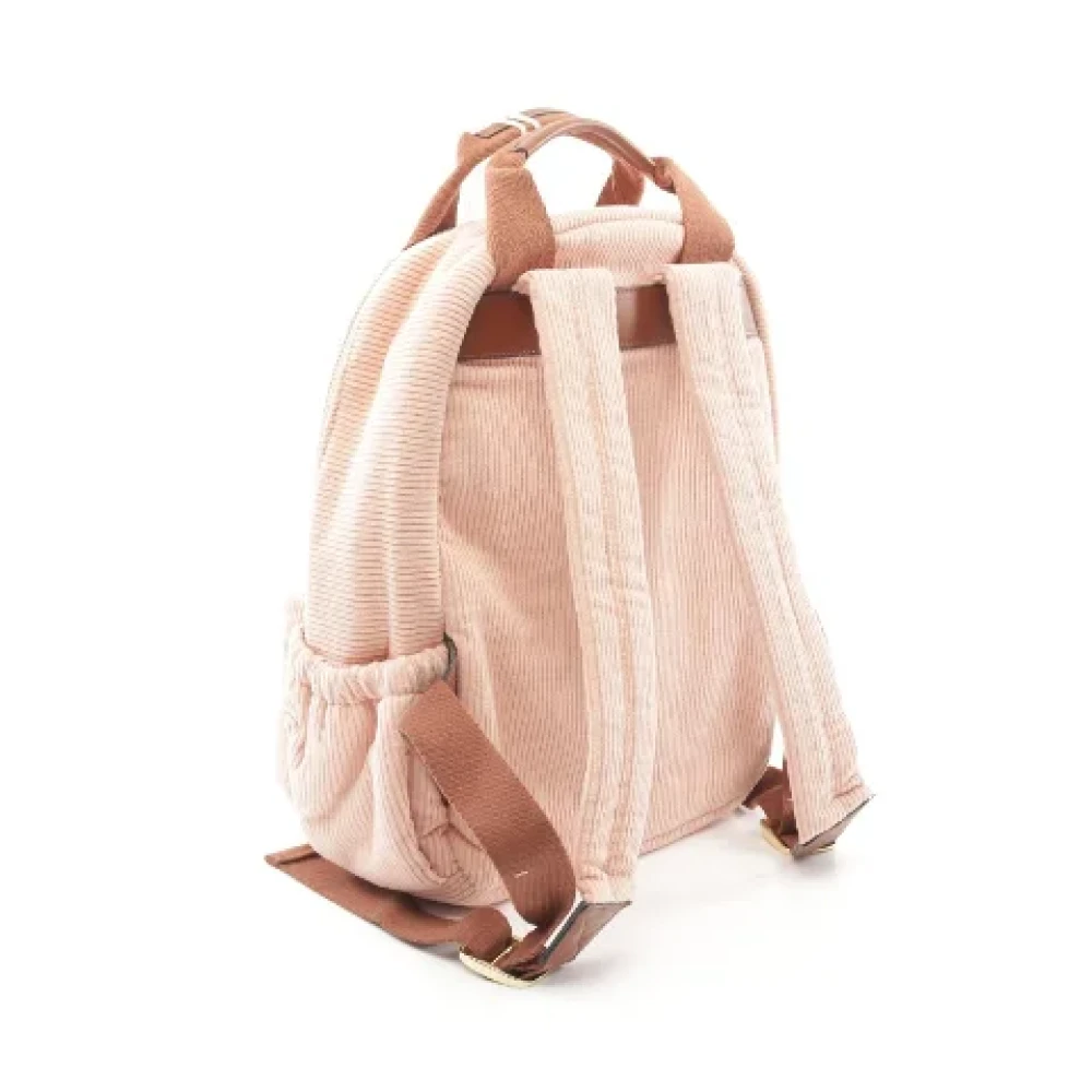 Chloé Pre-owned Velvet backpacks Pink Dames
