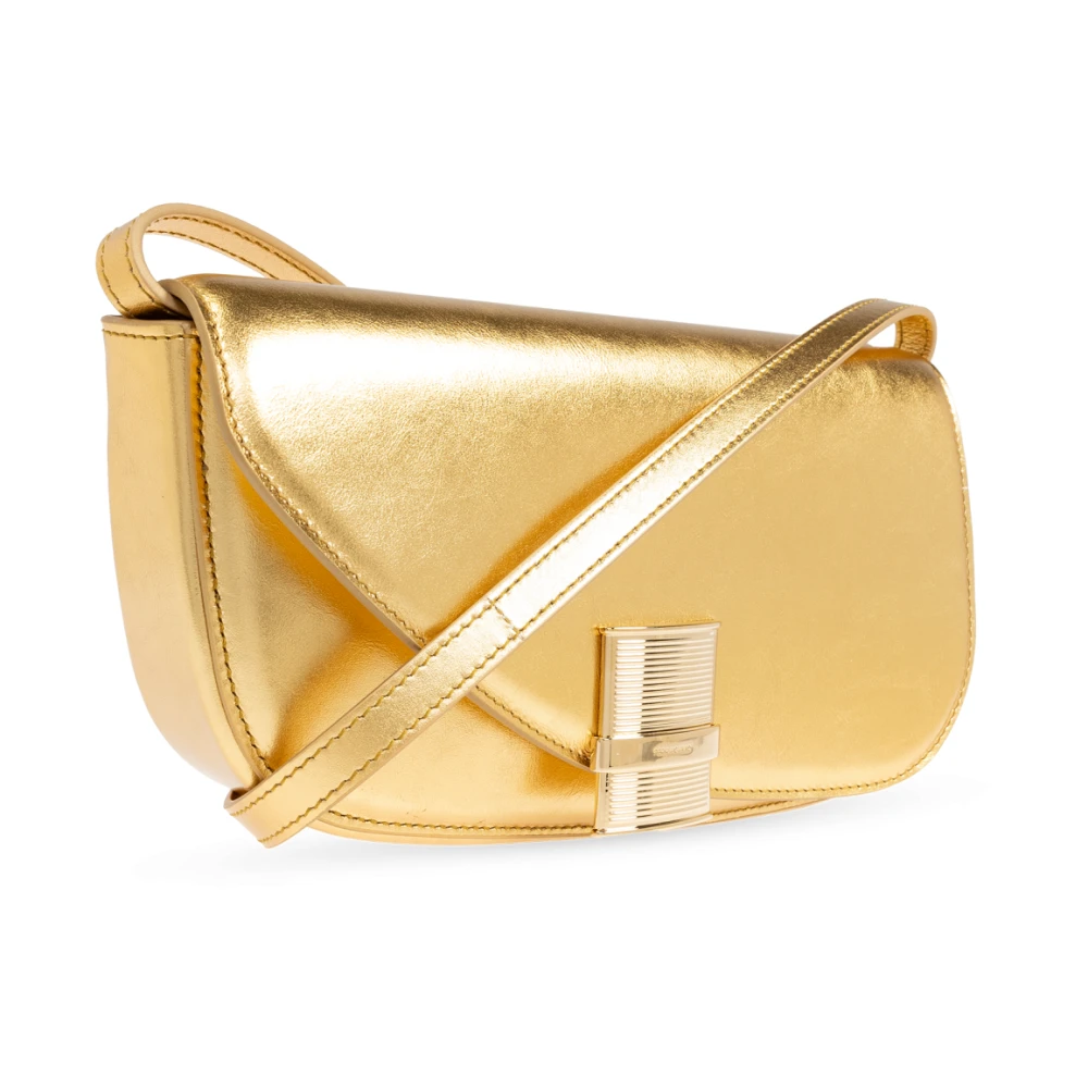 Salvatore Ferragamo Schoudertas Fiamma XS Yellow Dames