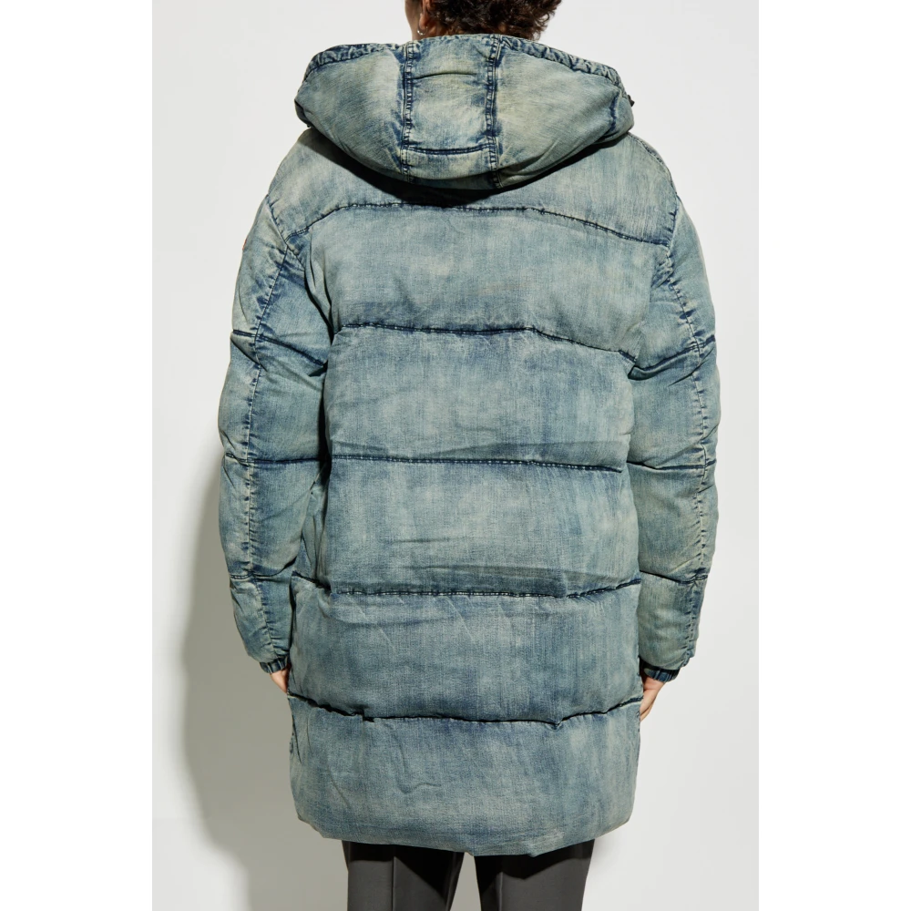 Diesel Gewatteerde jas W-Mons-Lang Blue Heren