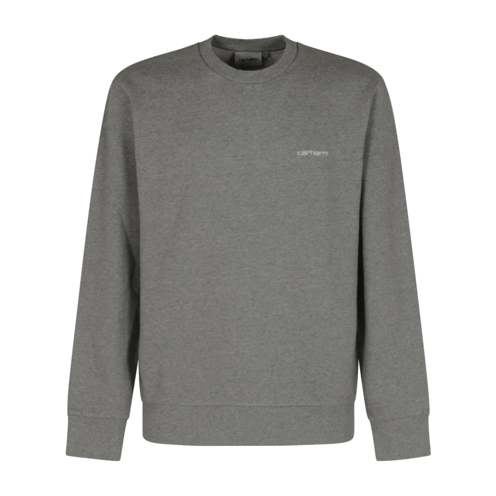 Carhartt Wip Men's Gray Script Embroidery Sweat
