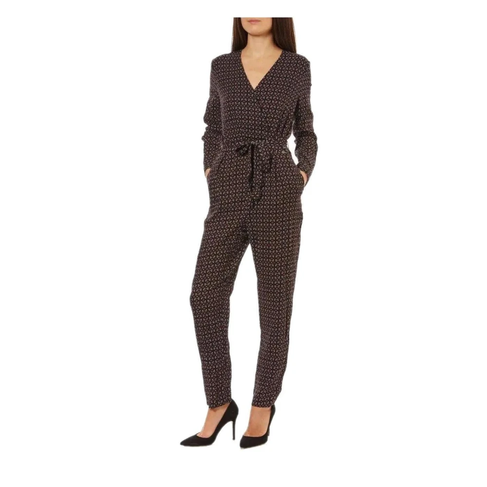 Pepe Jeans Women's Black Monkey Printed Aida - Jumpsuits - S - Jumpsuits & Playsuits