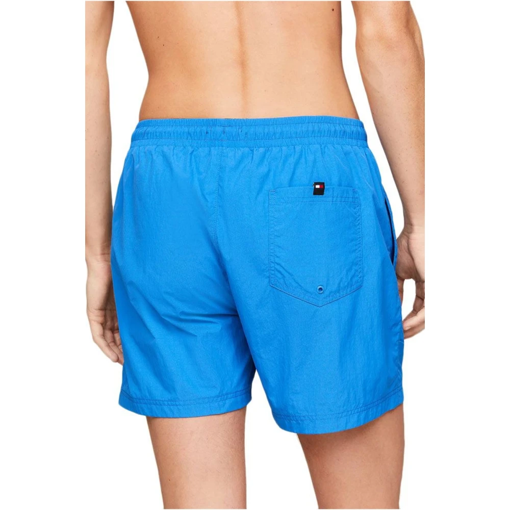 Tommy Jeans Groene Slim Fit Geborduurde Zwembroek Blue Heren