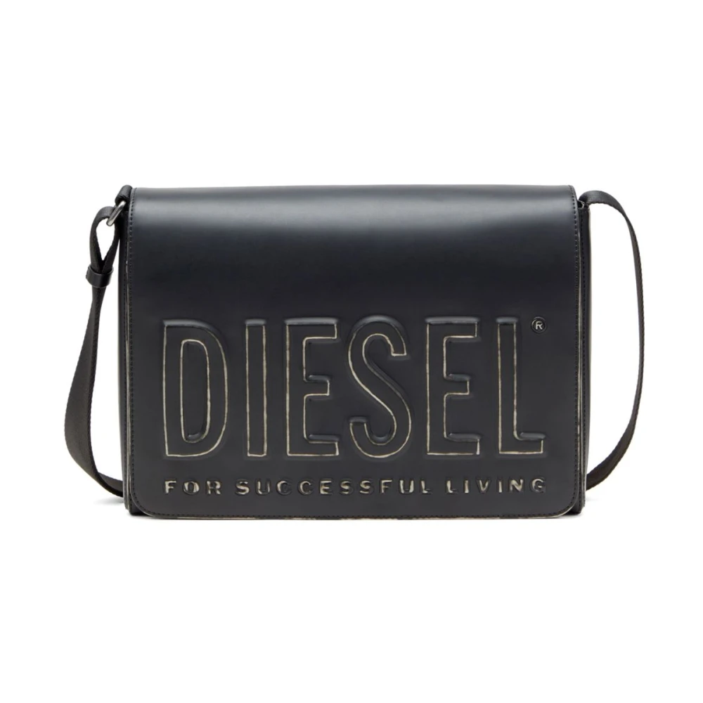 Diesel Women's Black Shoulder Bags, One Size, Stylish Denim Jeans