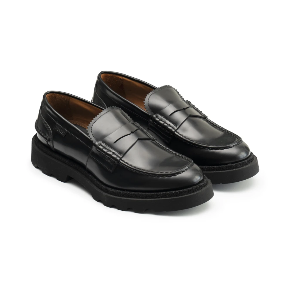 Fabi Leren Loafers Black Heren