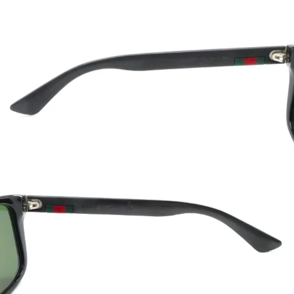 Gucci Vintage Pre-owned Plastic sunglasses Black Dames