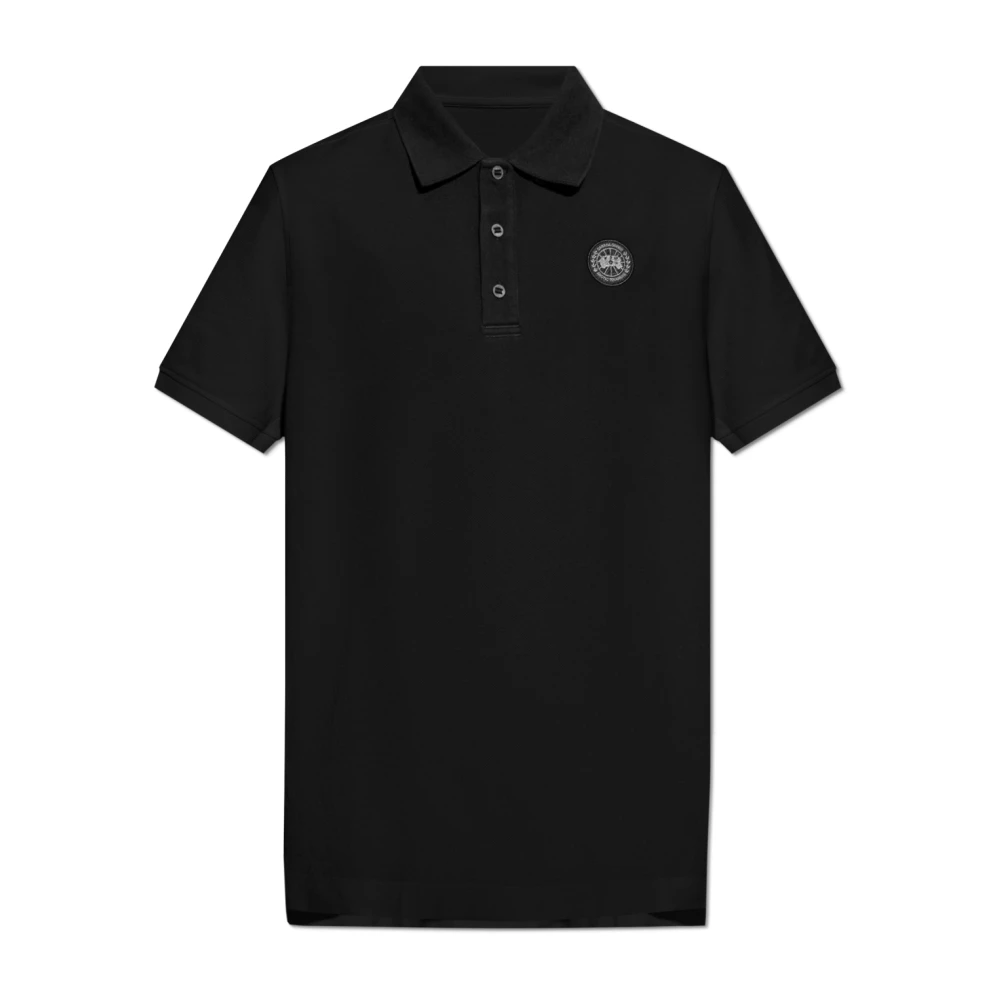 Canada Goose Klassieke Polo Shirt voor Mannen Black Heren