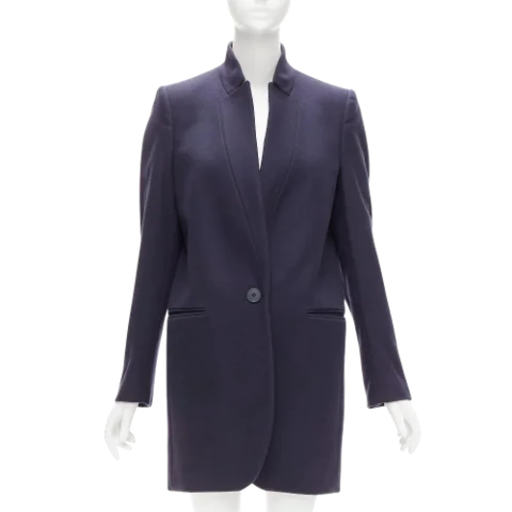 Stella McCartney Pre-owned Wool outerwear Blue Dames