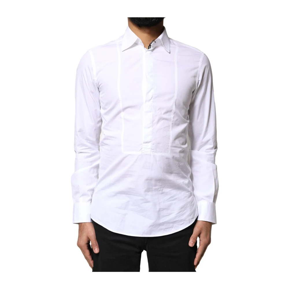 Dolce & Gabbana Men's White Classic Cotton Dress Shirt - Formal Shirts - Xs - Shirts