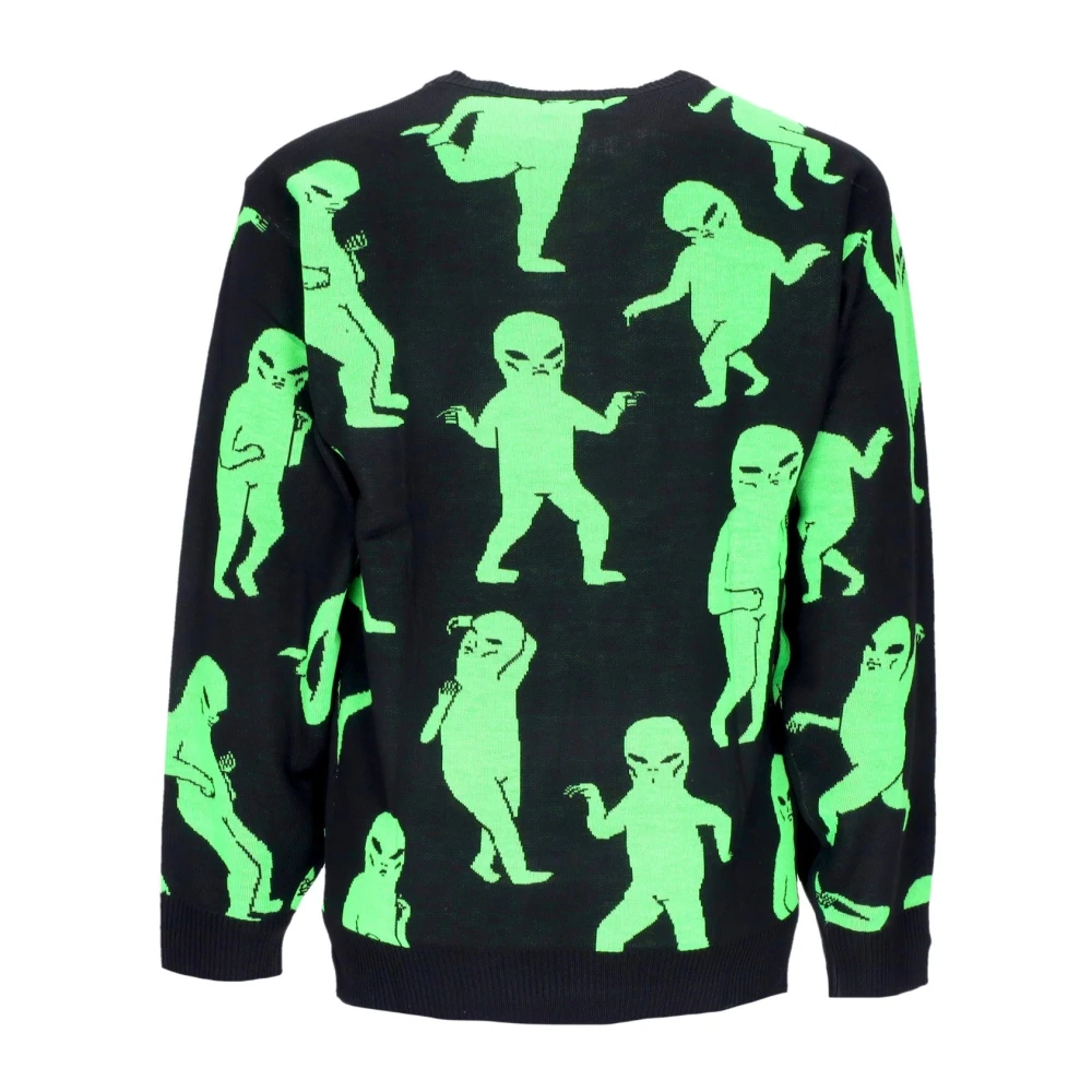 Ripndip Alien Dance Party Gebreide Trui Zwart Black Heren