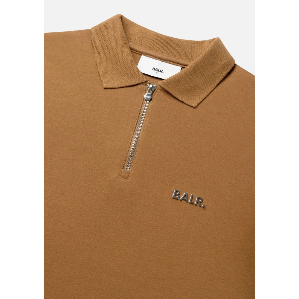 Balr. Lange Mouw Polo Shirt Brown Heren