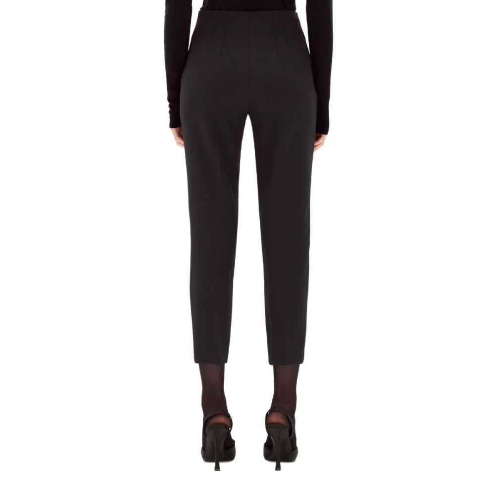 Blugirl Zwarte Crepe Broek Black Dames