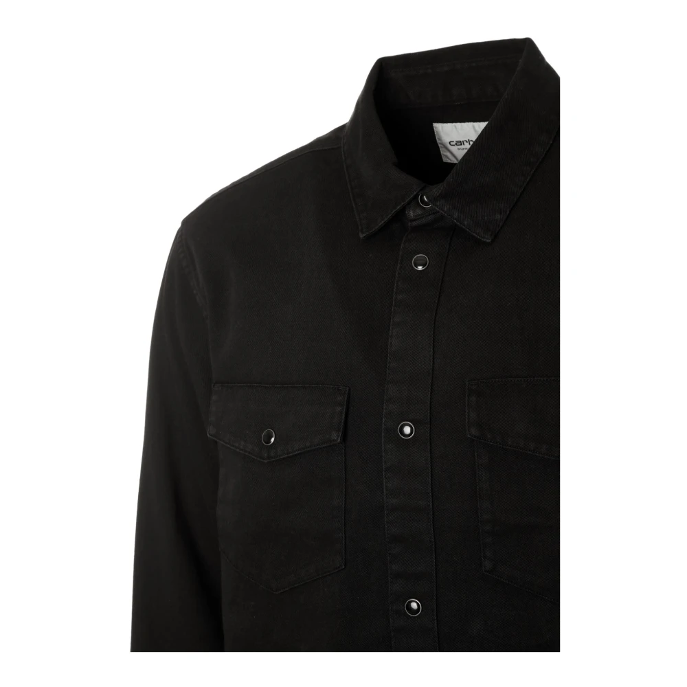 Carhartt WIP Santa Fe Twill Overhemd Black Heren