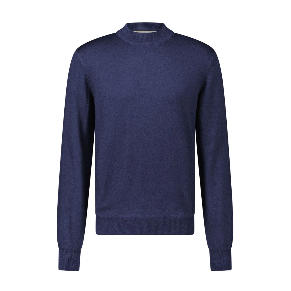 Gran Sasso Wollen Gebreide Trui Blue Heren