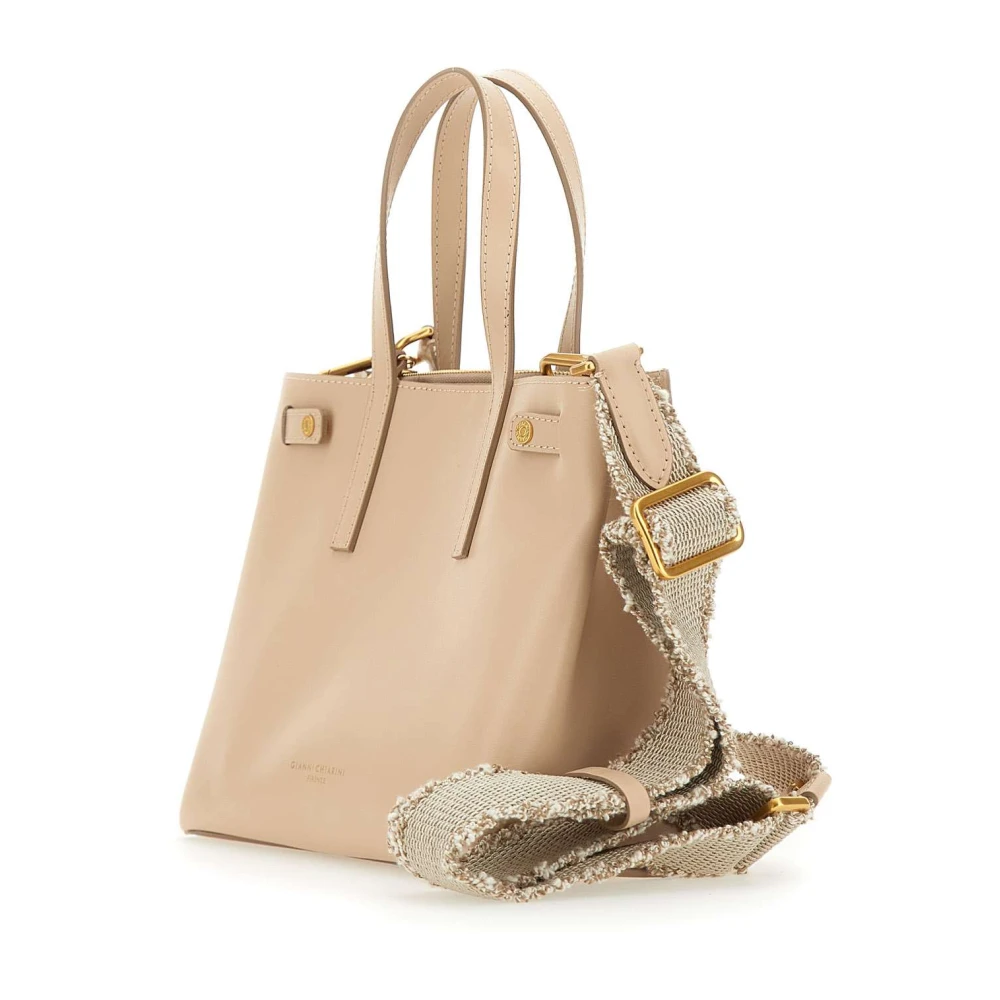 Gianni Chiarini Poederkleurige leren Altea tas Beige Dames