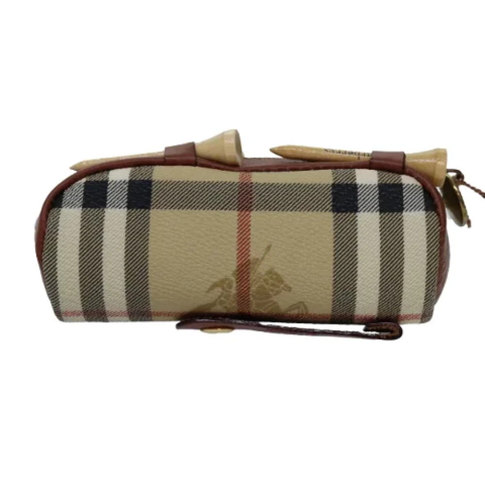 Burberry Vintage Pre-owned Leather pouches Beige Dames