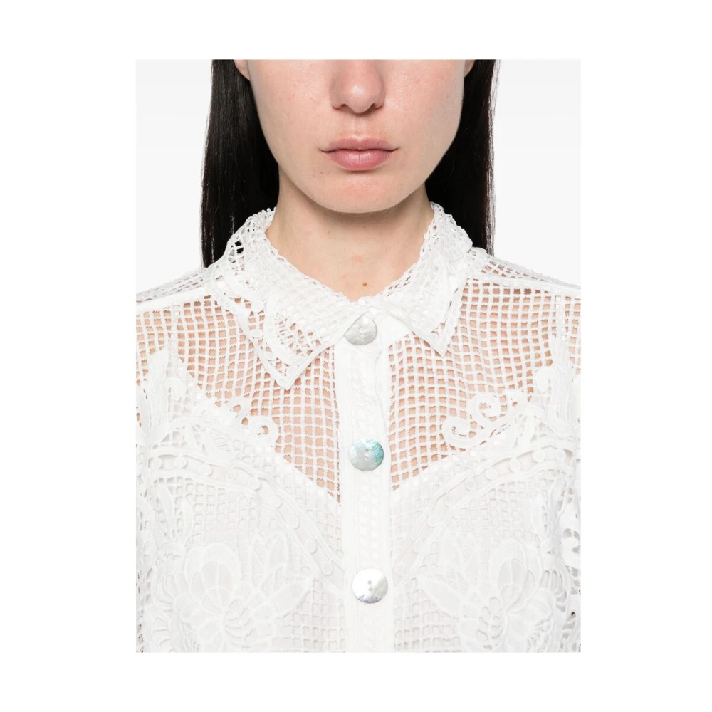 Farm Rio Witte Knoopsluiting Onderjurk White Dames