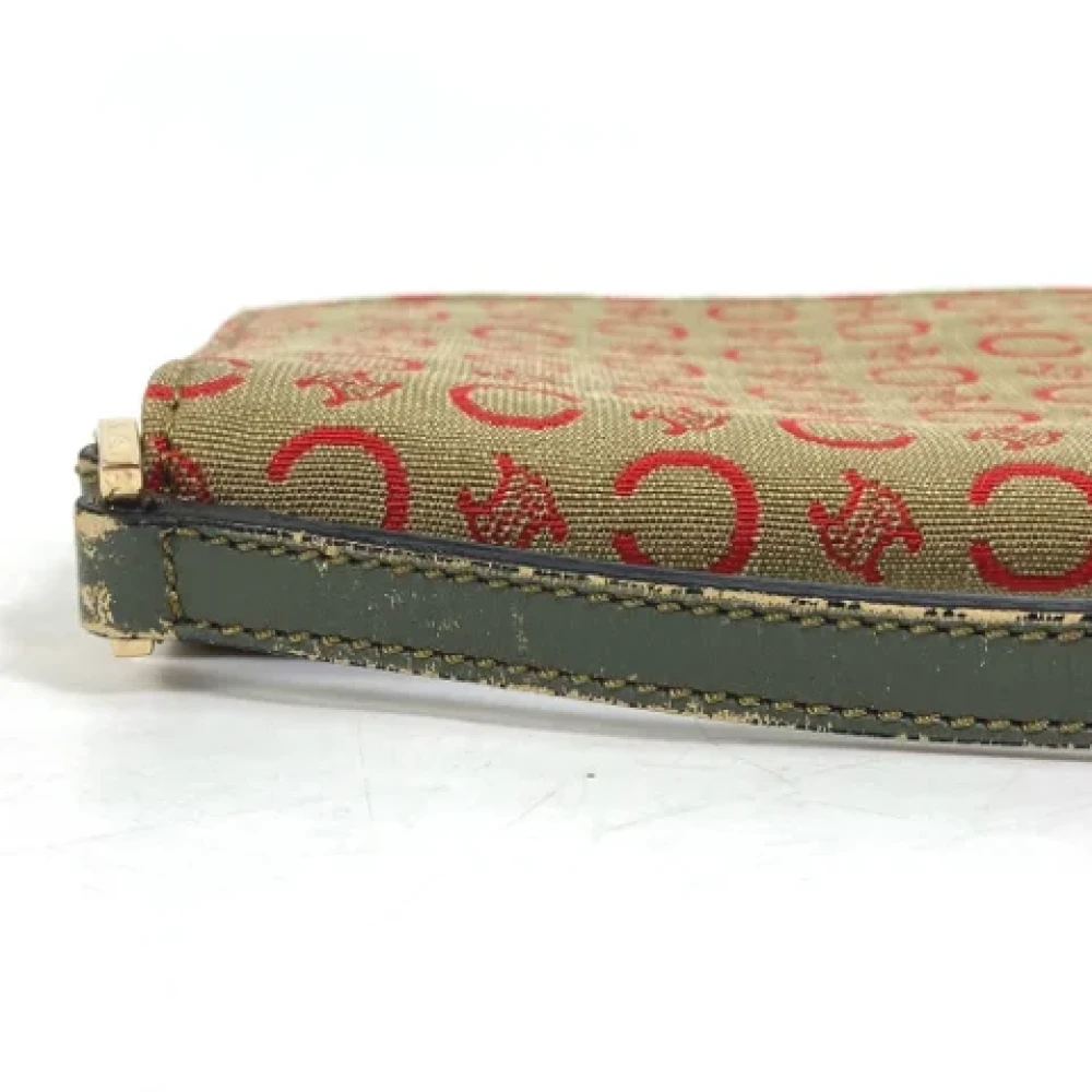 Celine Vintage Pre-owned Fabric shoulder-bags Beige Dames