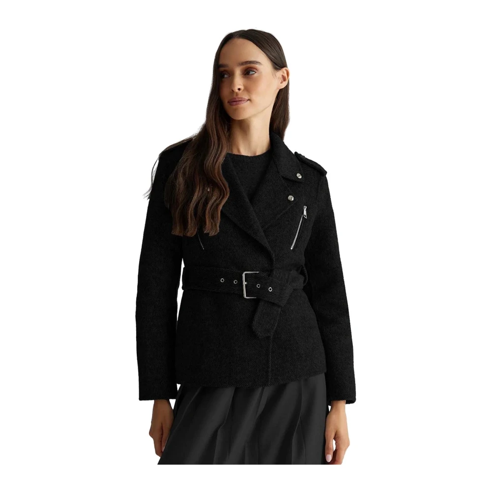 Liu Jo Wollen Jas Black Dames