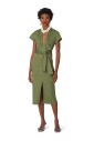 robe-midi-a-encolure-en-v-et-empiecement-avant