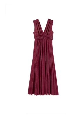 Lång klänning i lurex-jersey