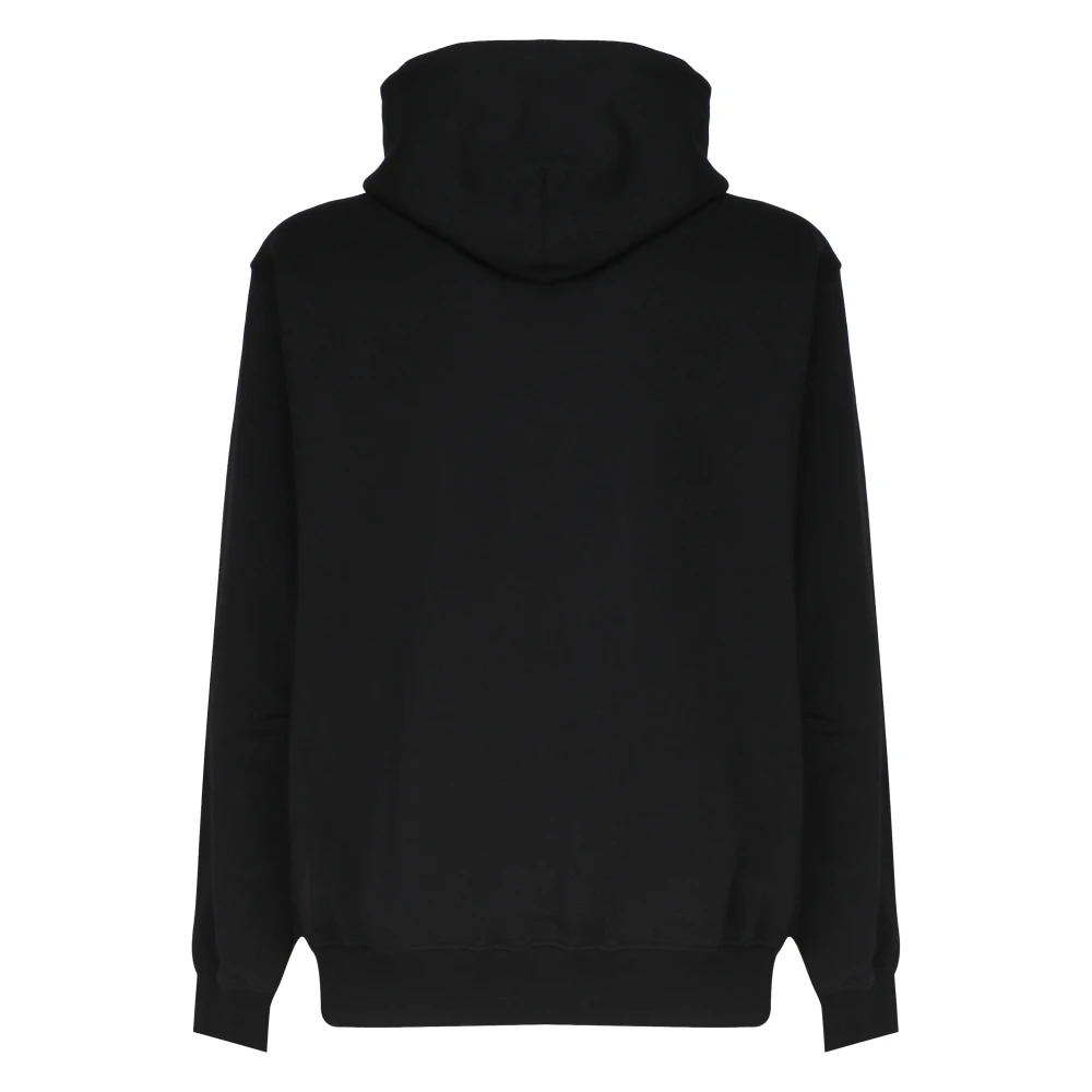 Drole de Monsieur Zwarte Katoenen Hoodie Black Heren
