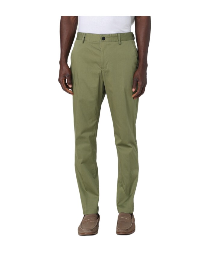 chinos-en-coton-vert