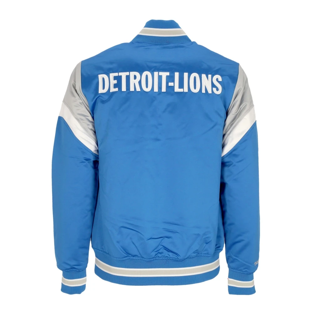 Mitchell & Ness Detroit Lions Bomberjack NFL Teamkleuren Blue Heren
