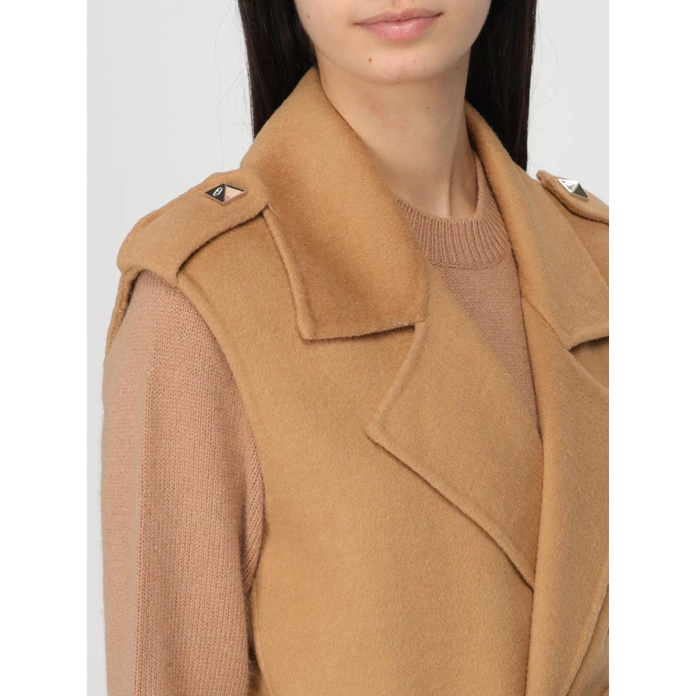 Liu Jo Wollen Vest Brown Dames