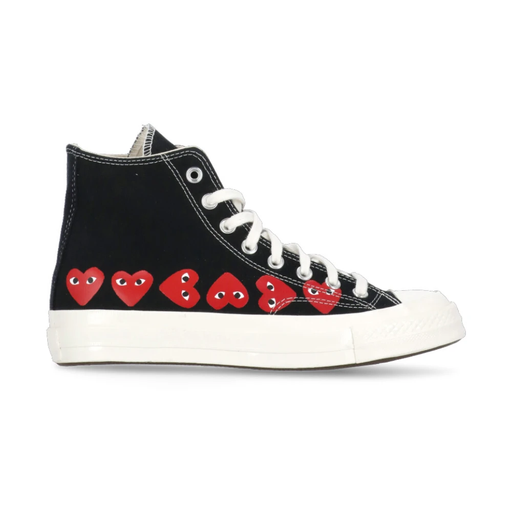 Svart Canvas High Top Sneakers