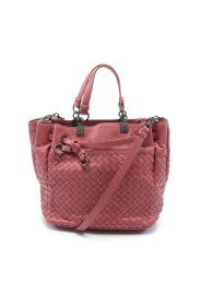 Gebrauchte Rosa Leder Doppelhandtasche