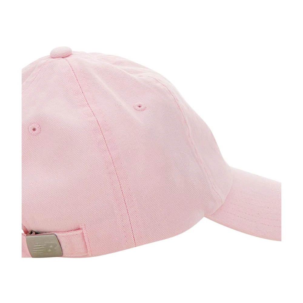 New Balance Roze Katoenen Baseballpet Paneelontwerp Pink Unisex