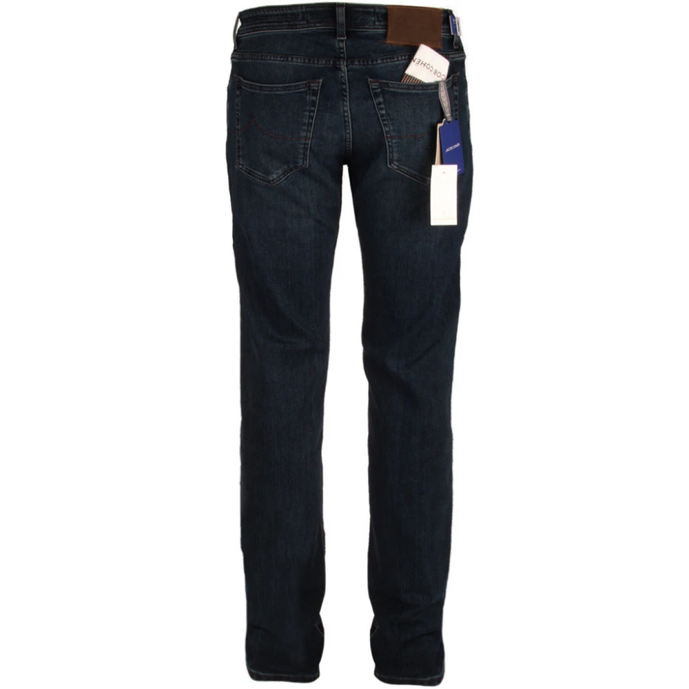 Jacob Cohën Slim Fit Donkerblauwe Denim Jeans Blue Heren