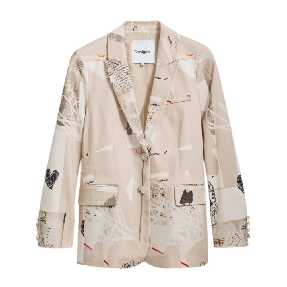 Desigual Katoenmix Damesjas Collectie Multicolor Dames
