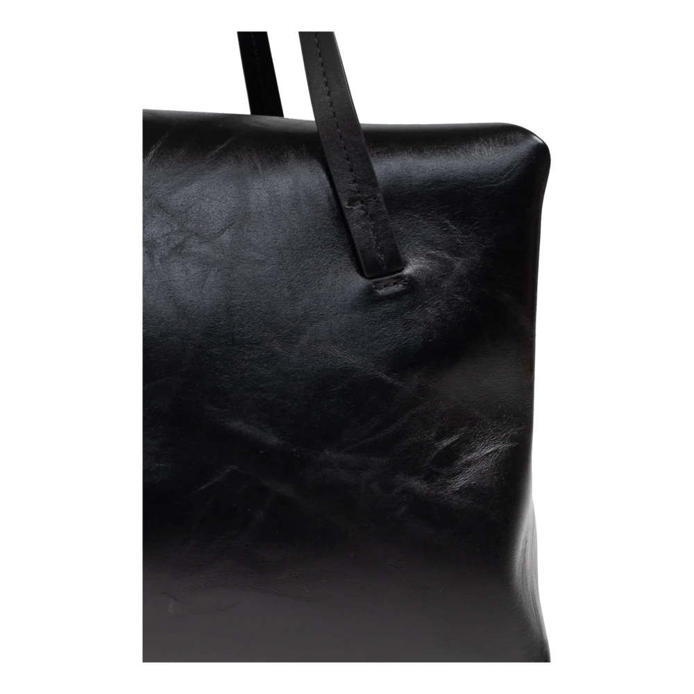 Jil Sander Schoudertas Goji Kussen Medium Black Dames