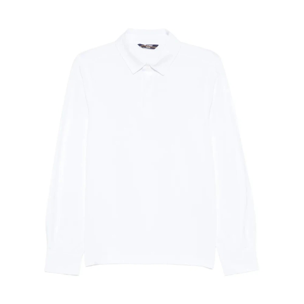 K-Way Men's White Tibere Polo - Polo Shirts - Xl - Tops