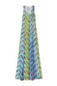 Maxikleid aus Mesh