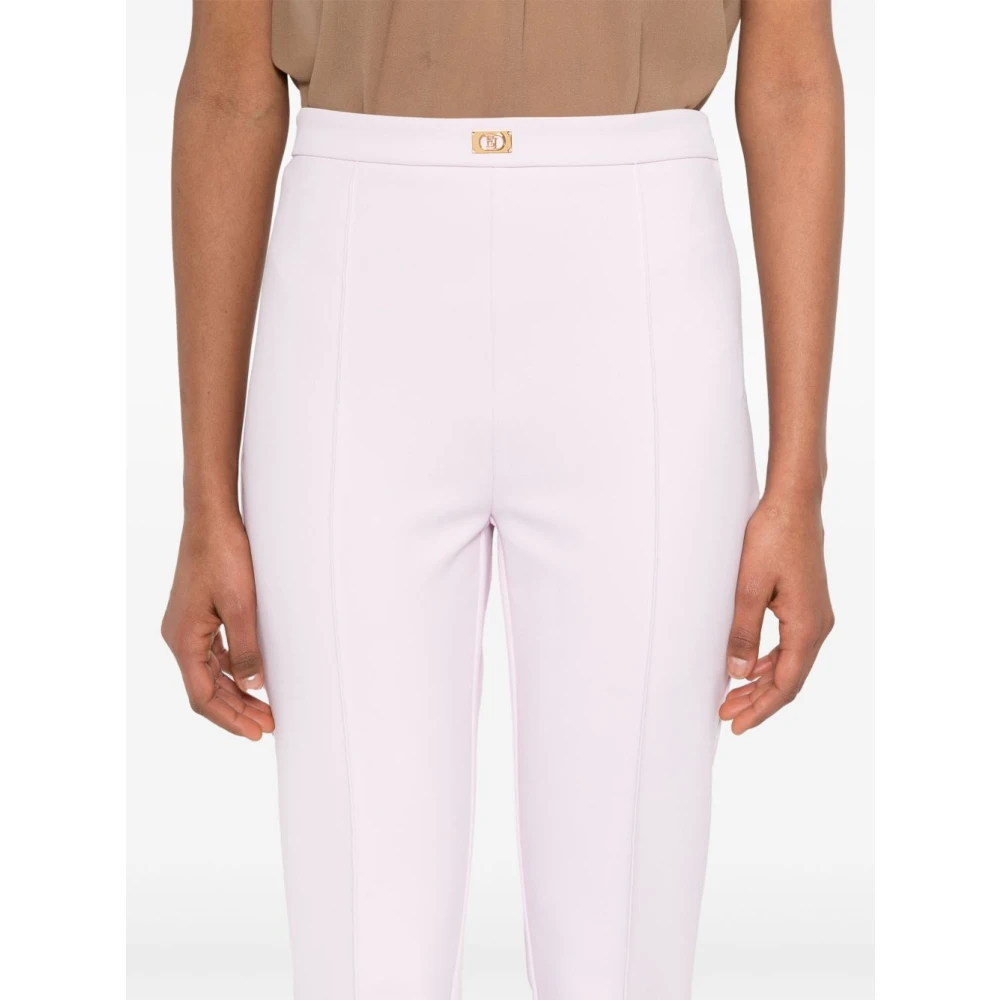 Elisabetta Franchi Stijlvolle Broek voor Vrouwen White Dames